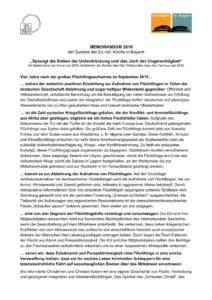 thumbnail of Memorandum 2019 zur Flüchtlingshilfe_final