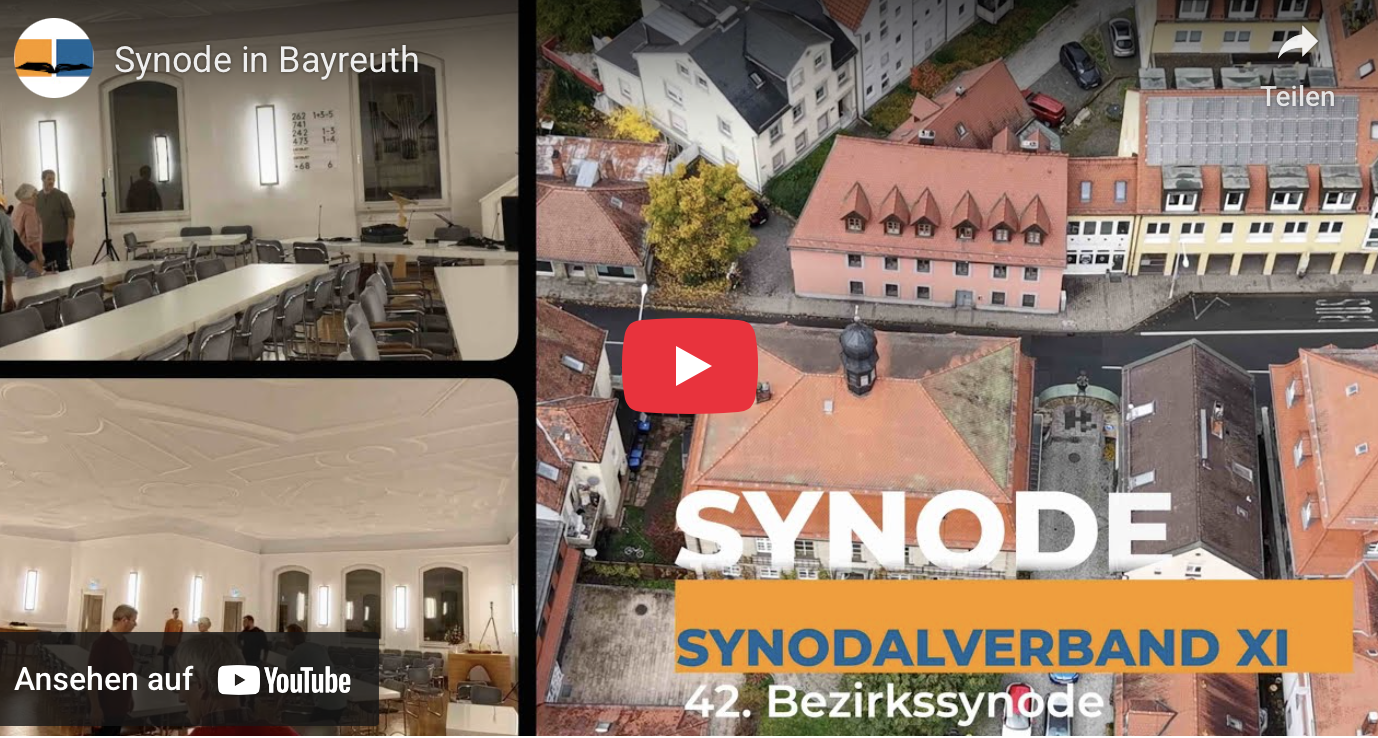 Mehr über den Artikel erfahren Synode in Bayreuth 23.-25.10.2025