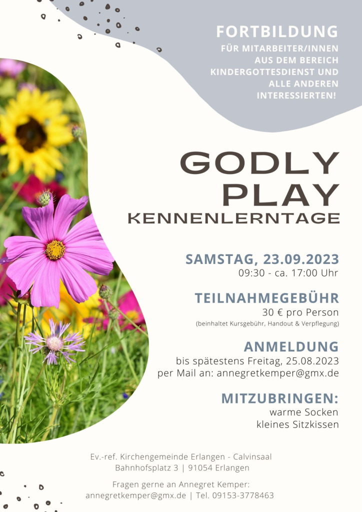Fortbildung „Godly play“, 23.09.2023 in Erlangen