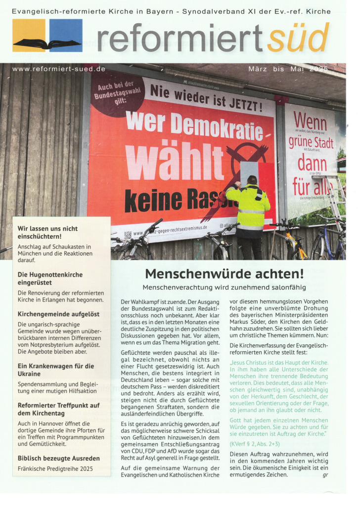 reformiert süd März bis Mai 2025