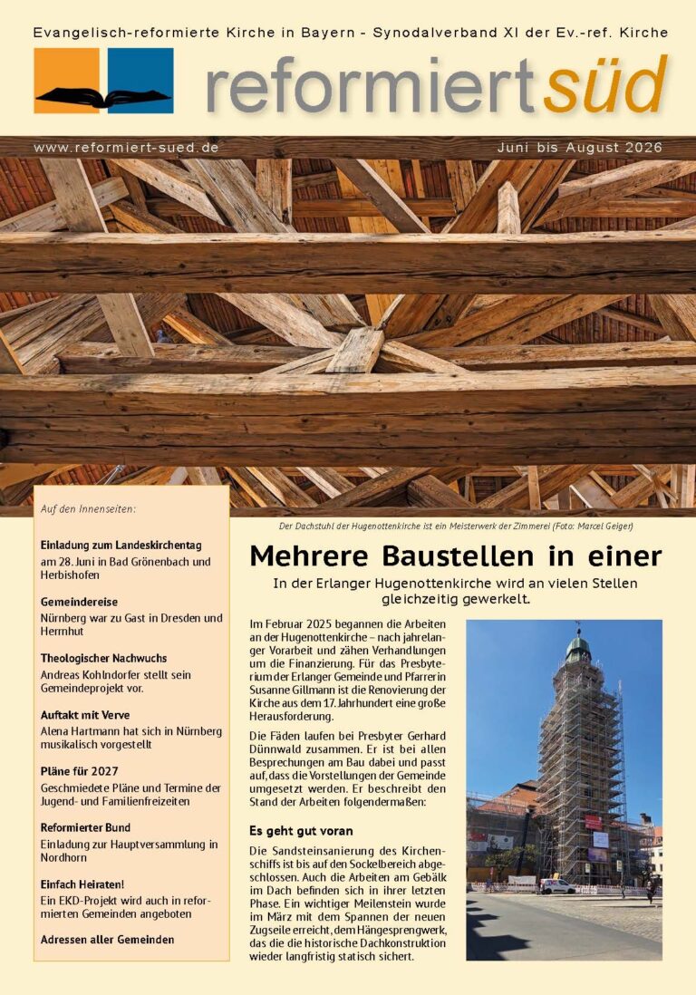 Mehr über den Artikel erfahren reformiert süd Juni bis August